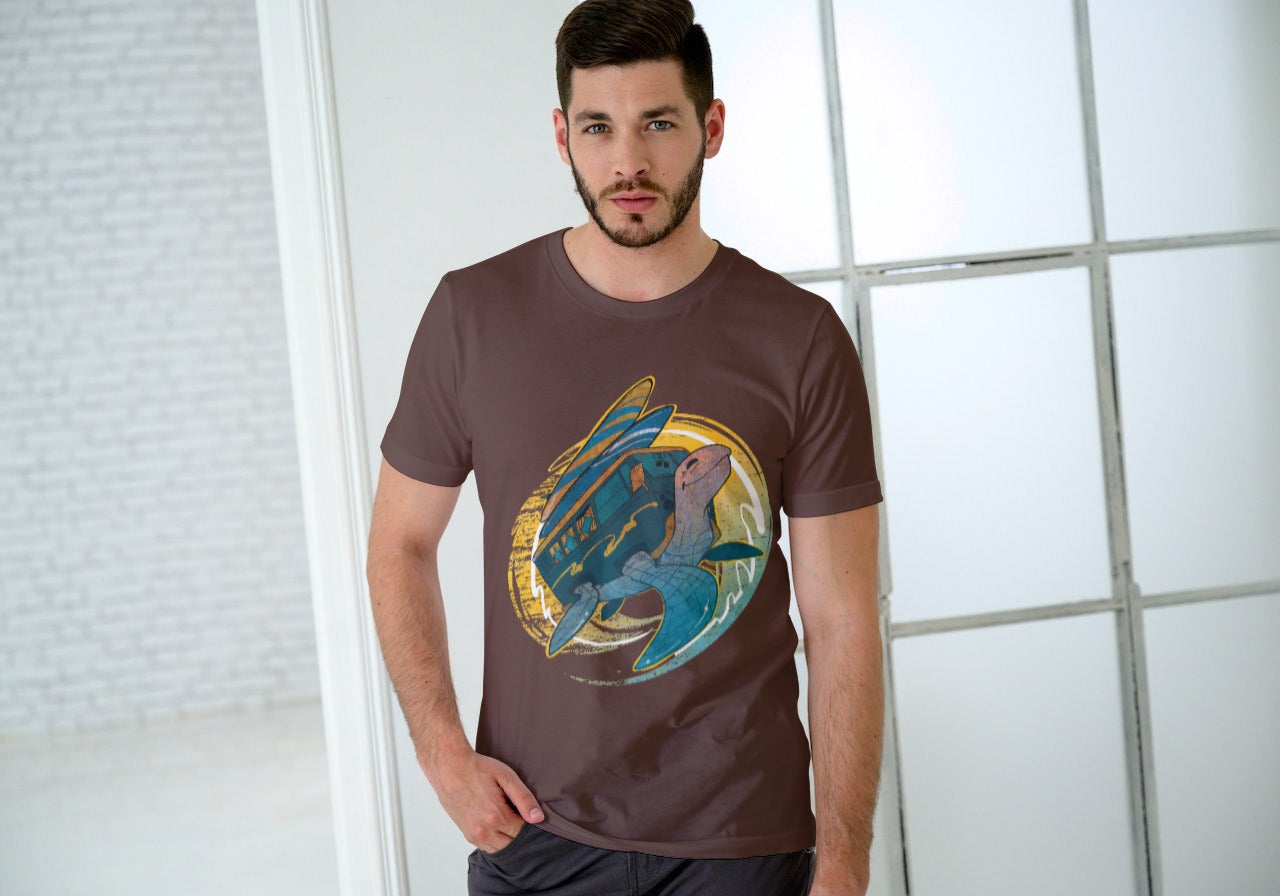 Turtle Surfer Kombi T- Shirt (Unisex Sizes)