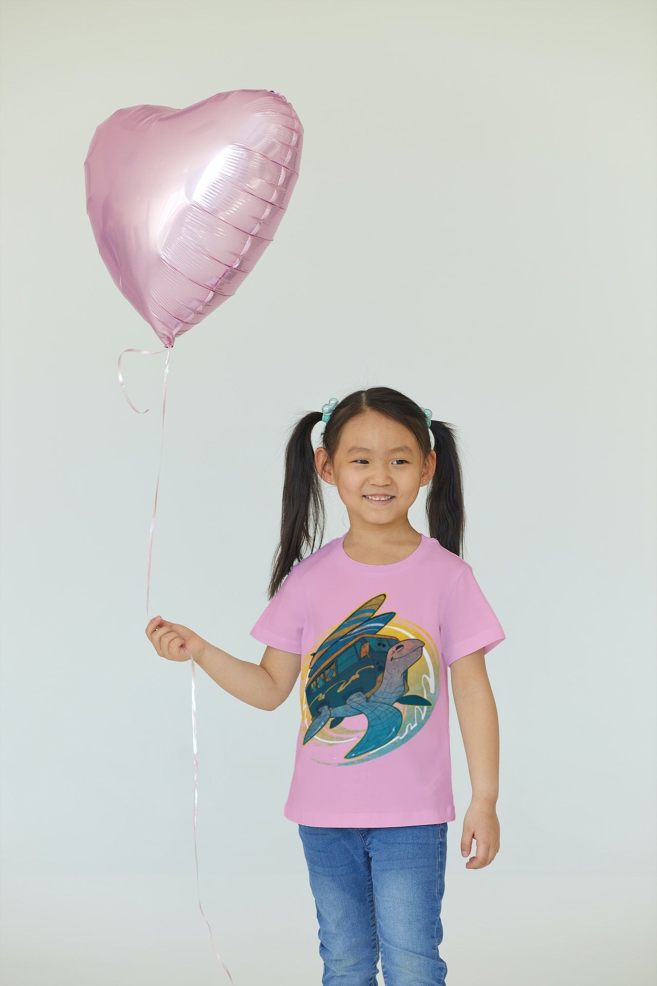 Kids Surfer Turtle Kombi T- Shirt