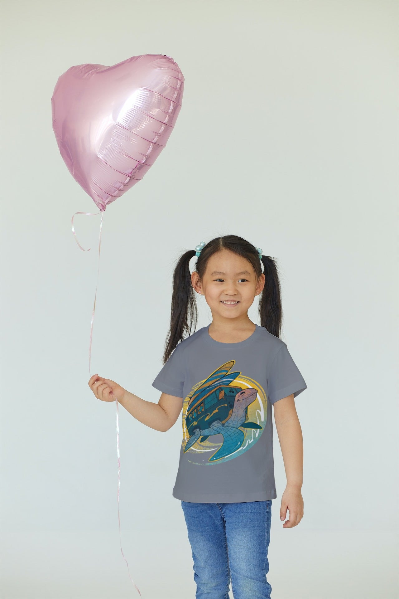 Kids Surfer Turtle Kombi T- Shirt