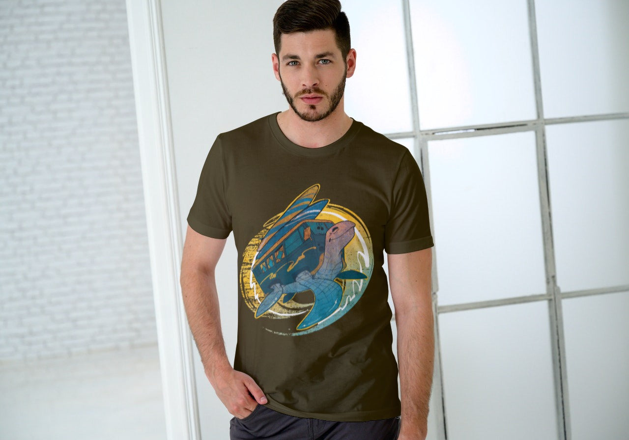 Turtle Surfer Kombi T- Shirt (Unisex Sizes)