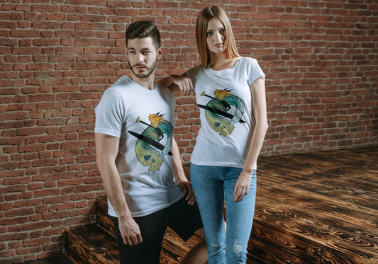 Skull Surfer T- Shirt (Unisex Sizes)