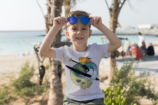 Kids Skull Surfer T- Shirt