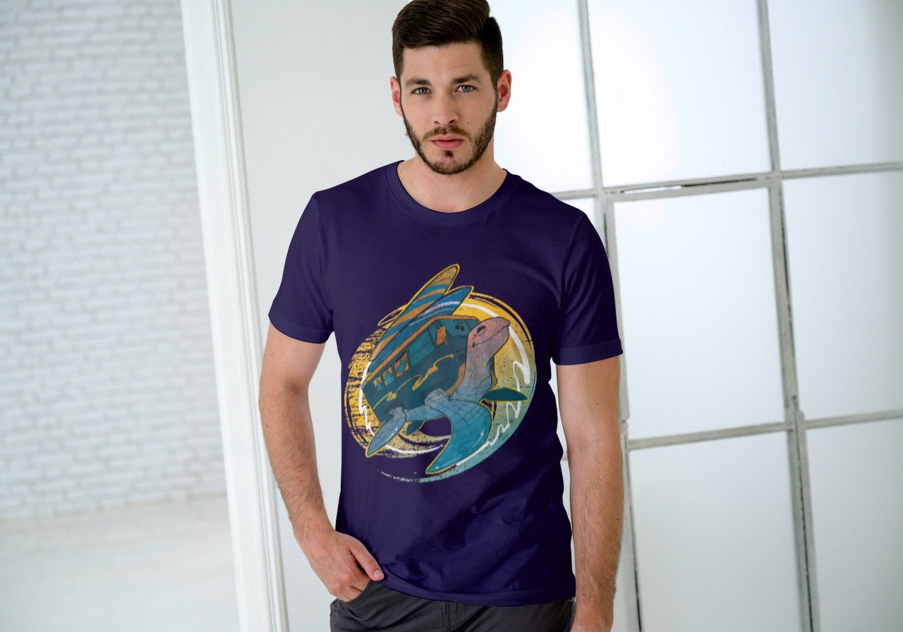 Turtle Surfer Kombi  T- Shirt (Unisex Sizes)